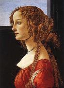 BOTTICELLI, Sandro Portrait of a Young Woman after china oil painting artist